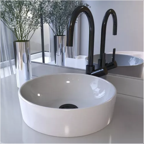 Cuba Apoio Banheiro Lavabo Hana Redonda 30cm  - Angra