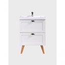 Ver imagem 7 de Gabinete para Banheiro com Cuba e Espelho 60cm Retro Mdf Branco Milano - On Móveis
