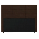 Ver imagem 1 de Cabeceira para Cama Box Casal Malu 1.40m Marrom Suede