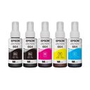 Ver imagem 1 de Kit Tinta Epson Original T664 5un 664 L395 L380 L375 L220 L455 - Refil