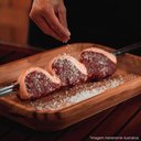Ver imagem 3 de Kit 4 Espetos Simples Churrasco Inox Cabo Madeira 85cm Carne Churrasqueira Domama