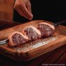 Kit 4 Espetos Simples Churrasco Inox Cabo Madeira 85cm Carne Churrasqueira Domama - 3
