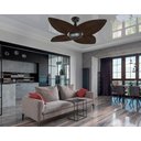 Ver imagem 2 de Ventilador de Teto Office Jet Aspen Venti-delta Preto Rattan Marrom 220v