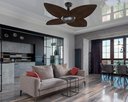 Ver imagem 2 de Ventilador de Teto Office Jet Aspen Venti-delta Preto Rattan Marrom 220v