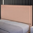 Ver imagem 2 de Cabeceira Cama Box Queen com Tachas 160 Cm Vicenza L02 Linho Rosê - Lyam Decor