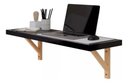 Ver imagem 2 de Escrivaninha Notável Móveis Mesa Office Computador Trabalho Technox Marron
