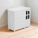 Ver imagem 3 de Kit Cômoda e Berço Peroba Elô Branco Quarto Infantil