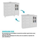 Ver imagem 7 de Kit Cômoda e Berço Peroba Elô Branco Quarto Infantil