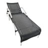 Espreguiçadeira Piscina Sol - Alumínio e Fibra Sintética Junco - Preto - 1