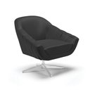Ver imagem 4 de Kit 2 Poltronas Giratória Giovana Corino Preto Base Cromada - D'Rossi