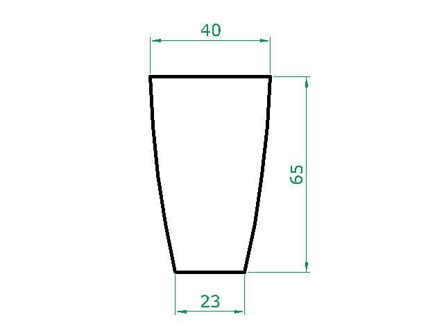 Kit 3 Vaso Planta 65x40 Oval Moderno Polietileno BGPLASTICOS AZUL ESCURO 013 - 3