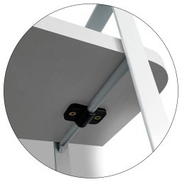 Prateleira Tripla Nicho Hone Modelo Industrial Decoração Casa 60x15 Branca/Branca - 5