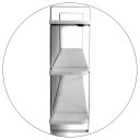 Ver imagem 6 de Prateleira Tripla Nicho Hone Modelo Industrial Decoração Casa 60x15 Branca/branca