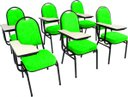 Ver imagem 1 de Kit com 6 Cadeiras para Auditórios Linha Hotel Verde
