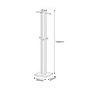 Ver imagem 4 de Cabideiro Mancebo de Chão com 8 Pinos para Pendura - Preto/Nogal