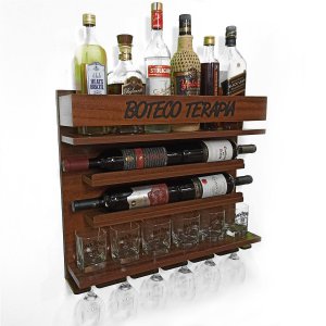 Adega de Parede e Barzinho Whisky Cachaça Boteco Terapia Im