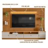 Estante para Tv Ripado Modulado 75 Polegadas Nature Off White Shop Jm - 2