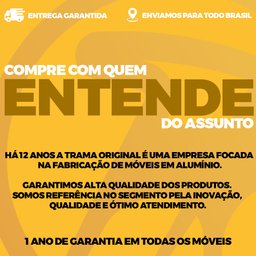 Cadeira em Alumínio Cannes para Mesa de Jantar Cozinha Área Trama Original - 5