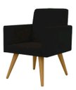Ver imagem 1 de poltrona decorativa talita cor preta