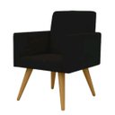 Ver imagem 1 de poltrona decorativa talita cor preta