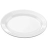 Travessa Bandeja Rasa Oval de Melamina Branca Média 25 Cm - 3