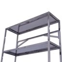 Ver imagem 2 de Estante Inox 110x40cm Benfati Tb 20x30 4 Planos Lisos Benfati