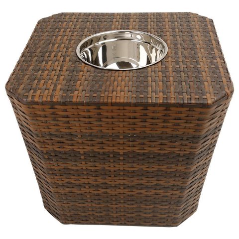 Mesa Grécia em Alumínio com Balde Argila