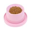 Ver imagem 1 de Comedouro Alto Elevado Rosa para Cães e Gatos Anti Formiga Decore Fácil Shop