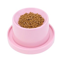 Comedouro Alto Elevado Rosa para Cães e Gatos Anti Formiga Decore Fácil Shop - 1
