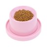 Comedouro Alto Elevado Rosa para Cães e Gatos Anti Formiga Decore Fácil Shop - 1