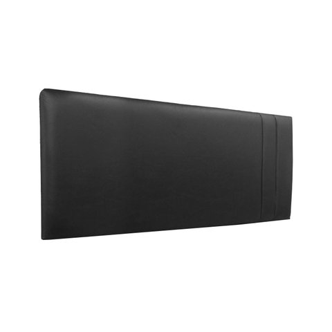 Cabeceira Módulos Estofada para Cama Luxo Clean Corino Rbl:solteiro Painel/preto