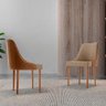 Conjunto com 2 Cadeiras Esmeralda em Madeira Maciça para Sala de Jantar Moderna Mobília - 2