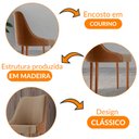 Ver imagem 5 de Conjunto com 2 Cadeiras Esmeralda em Madeira Maciça para Sala de Jantar Moderna Mobília
