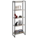 Ver imagem 1 de Estante Livreiro Multiuso Dynamica Industrial 60cm 5 Prateleiras C08 Snow - Mpozenato