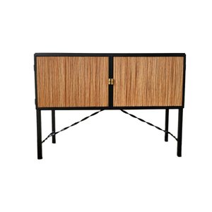 Aparador em Rattan de Ferro 2 Portas - Bamboo Style Aparador Reto