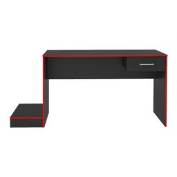 Mesa Gamer com 1 Gaveta e Suporte de CPU Multimóveis CR25205 Preta/Vermelha - 5 Mesa Gamer com 1 Gaveta e Suporte de CPU Multimóveis CR25205 Preta/Vermelha - 5