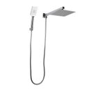 Ver imagem 2 de Ducha Chuveiro Inox 20x20 Cm C/ Desviador Ducha Manual Abs