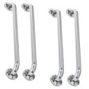 Ver imagem 1 de Alça Barra de Apoio Banheiro Inox Kit 4 Unidades 40 cm Idoso Cadeirante Deficiente Acessibilidade Bo