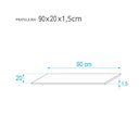 Ver imagem 5 de Prateleira 90 X 20cm Rosa Claro Invisível