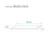 Prateleira 90 X 20cm Rosa Claro Invisível - 5