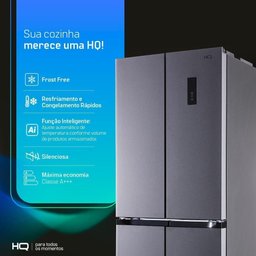 Geladeira Refrigerador Hq Frost Free Multidoor 426 Litros Prata Hq-426mdff 110v - 9