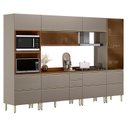 Ver imagem 1 de Cozinha Modulada Proença 6 Peças Torre Quente e Cristaleira Nogueira Nude Prime Tx - Demartez