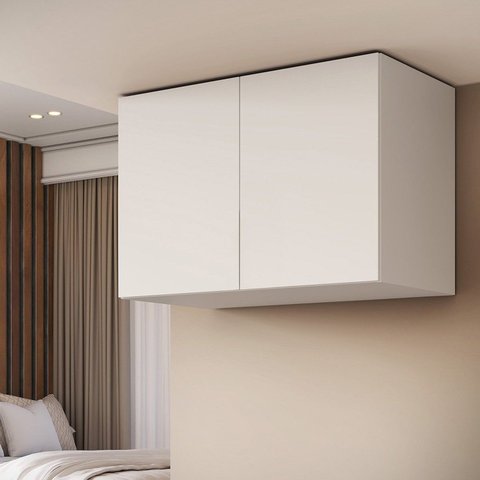 Armário Aéreo Organizador Multiuso MDF 2 Portas Altezza