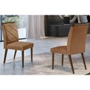 Ver mais imagens de Kit 2 Cadeiras Sala Jantar Melissa 2 Un Madeira Capuccino/suede Creme - Rufato