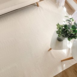 Tapete Para Sala 200 x 300 Algodão Cru Bege Palha Tapete Grande Decoração - 3