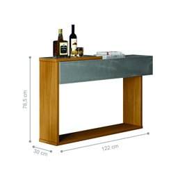 Conjunto Sala de Estar Jonas Cinza Perolizado Tauari - 2