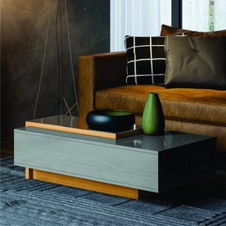 Conjunto Sala de Estar Jonas Cinza Perolizado Tauari - 6