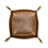 Organizador de Mesa Porta-trecos em Couro 16x16x4cm - 1