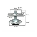 Ver imagem 2 de Sapata Regulavel para Móveis 3/8 C/Chapa Fixação 100 Unidades