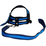 Coleira Peitoral Ajustável com Guia para Pet:azul/g - 1